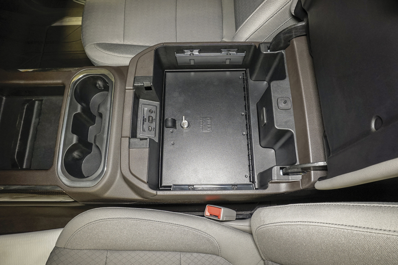 GMC Sierra 3500HD Console Safe - Tuffy Products - W/ Keyed Lock - Black - `20-`24